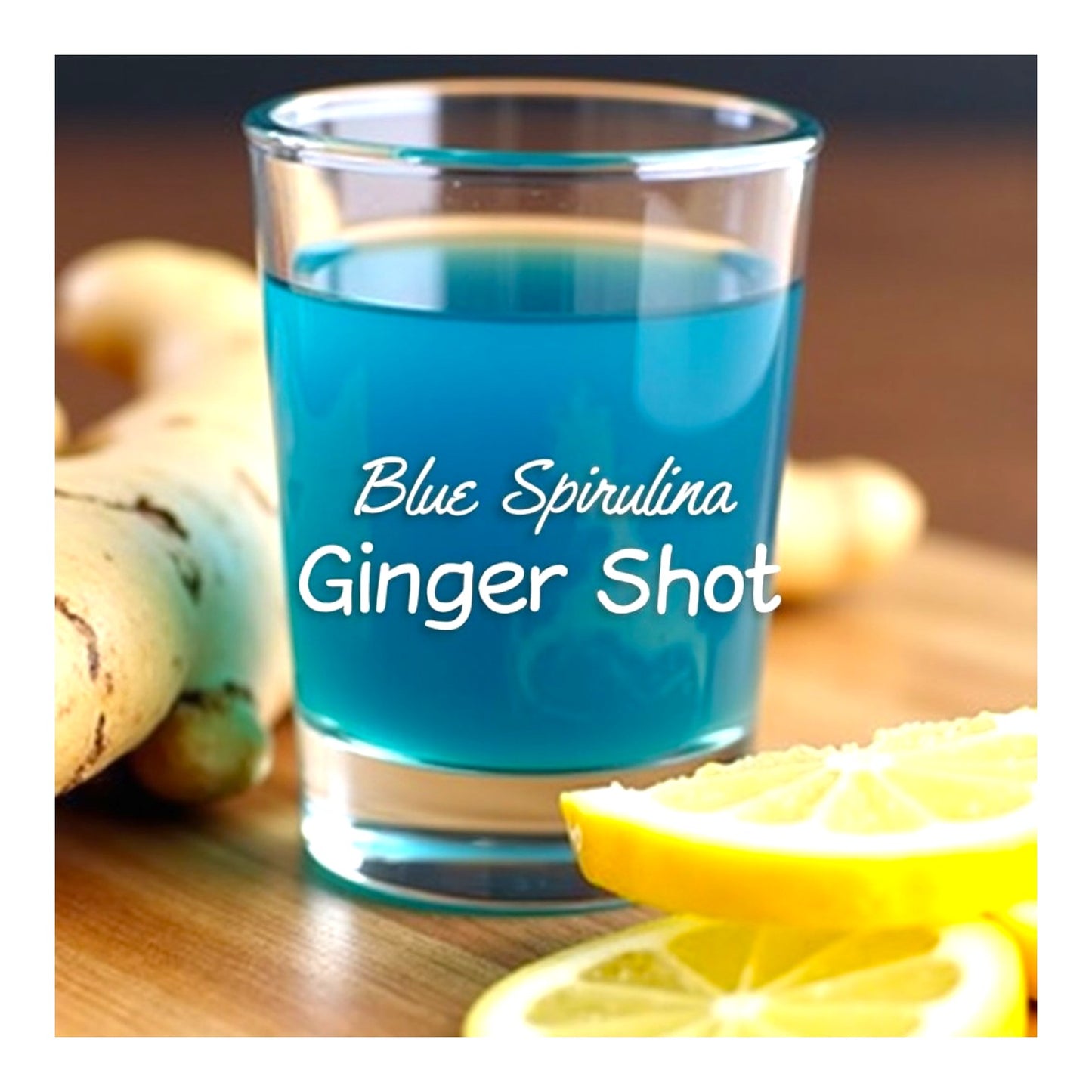 Blue Spirulina Ginger Shot