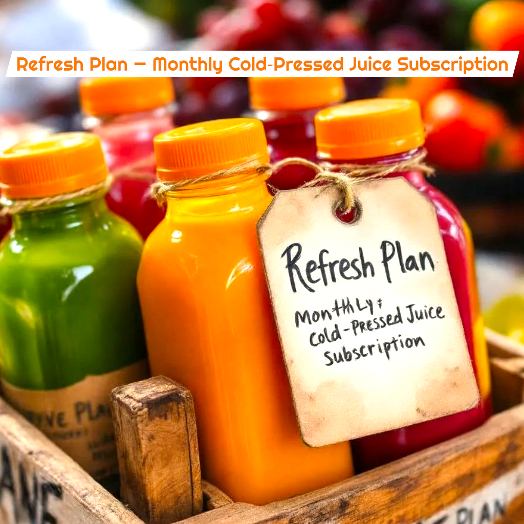 Refresh Plan — Monthly Cold‑Pressed Juice Subscription