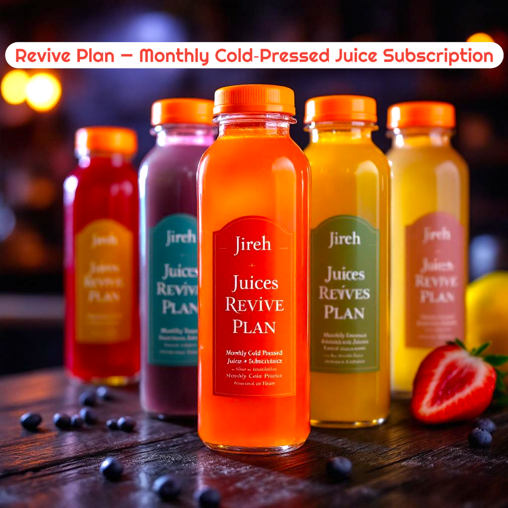 Revive Plan — Monthly Cold‑Pressed Juice Subscription