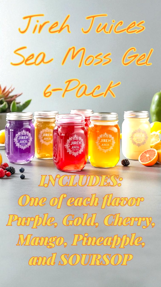 Jireh Juices Sea Moss Gel 6-Pack